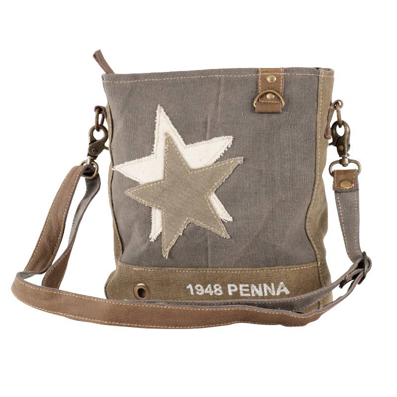 Penna Double Star Canvas Crossbody