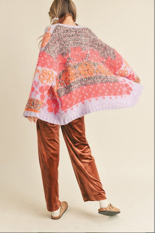 FLOWER POWER FLORAL CARDI