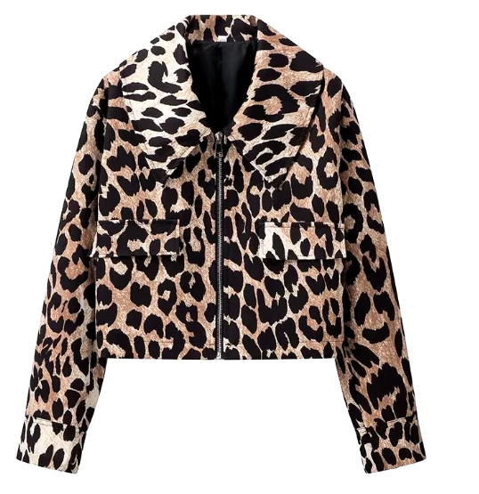 LEOPARD BOMBER JACKET