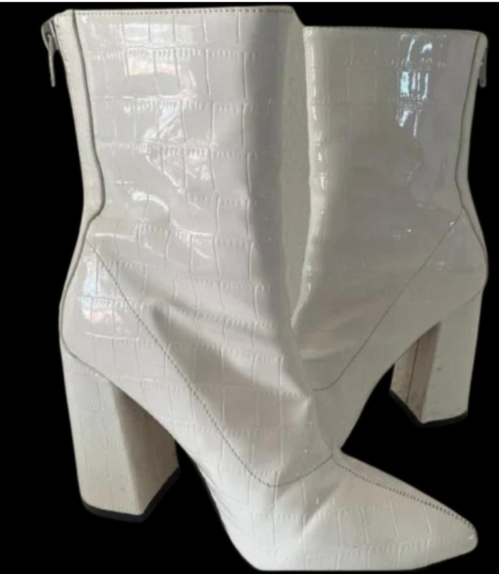 RETRO WHITE GO GO BOOTS RETRO 70s
