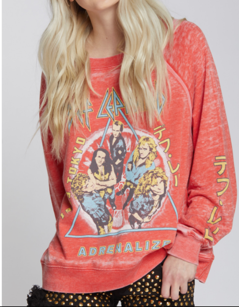 Def Leppard Adrenalize Burnout Sweatshirt SOFT