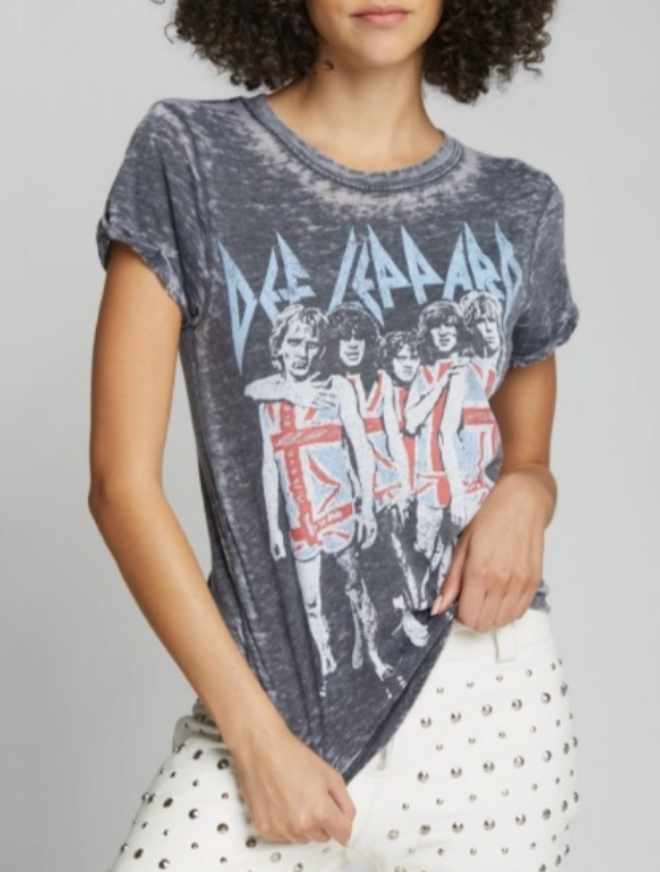 DEF LEPPARD 1977 MINERAL WASH TSHIRT