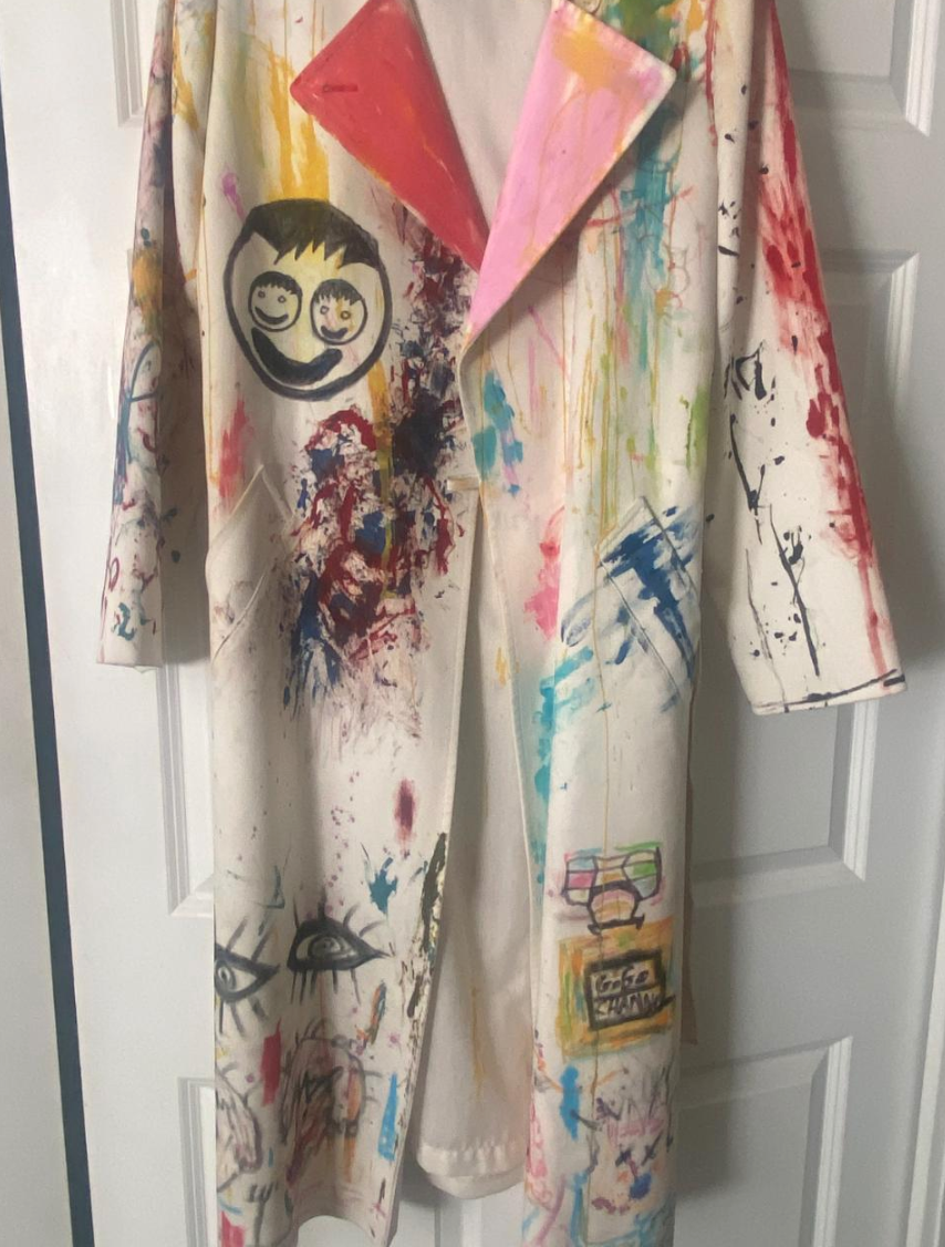 Vintage London Fog Pop Art Trench 80s