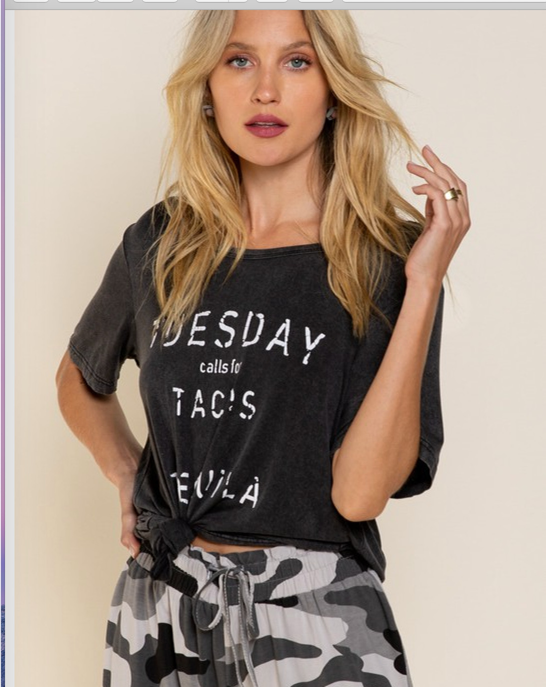 TUESDAY TACO and TEQUILA - BLACK T-Shirt