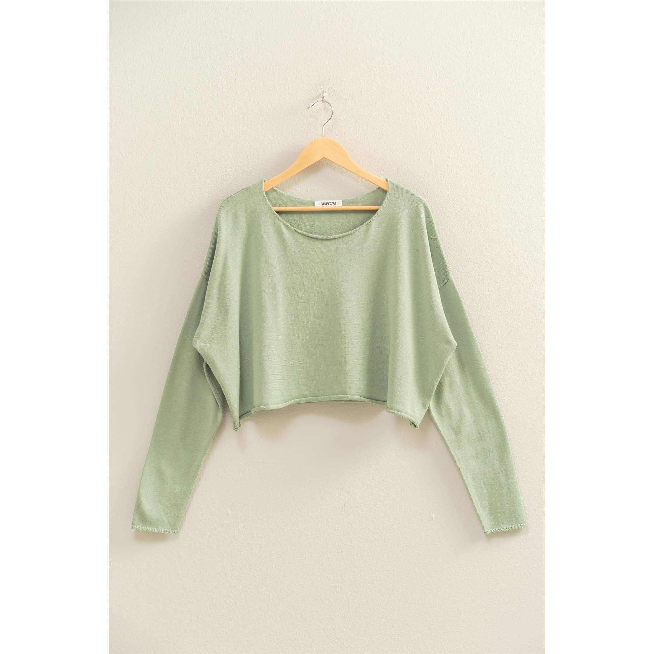 Wide Neck Drop Shoulder Relaxed Fit Sweater