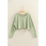 Wide Neck Drop Shoulder Relaxed Fit Sweater
