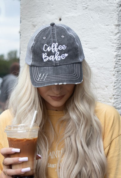 Coffee Babe Embroidered Trucker Hat