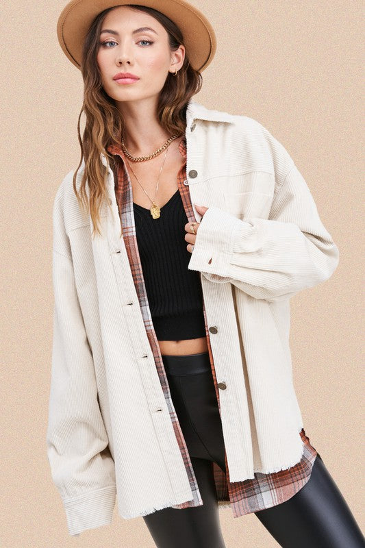 Chelsie Washed Corduroy Jacket (Color Options) ALMOST GONE :(