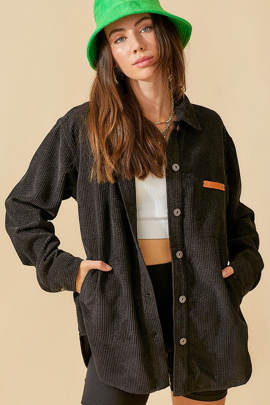 Madera Corduroy Shacket  SOFT