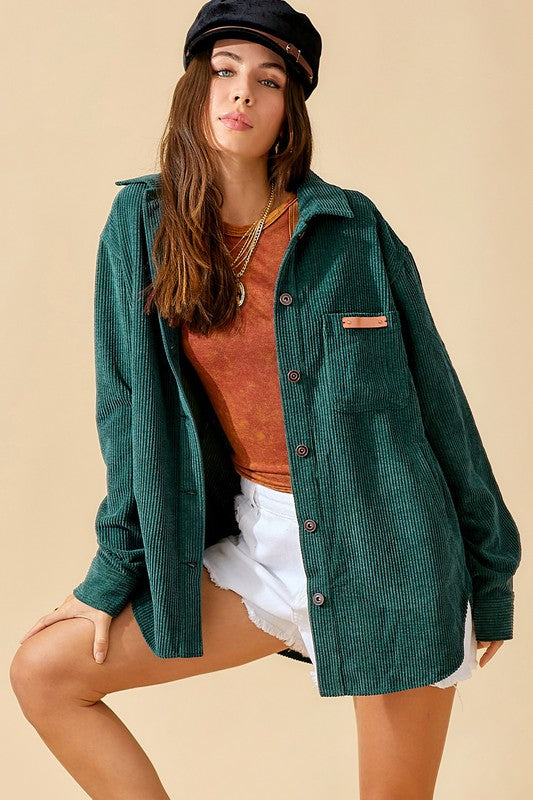 Madera Corduroy Shacket  SOFT