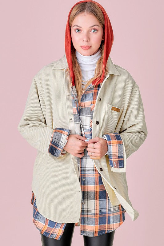 Madera Corduroy Shacket  SOFT