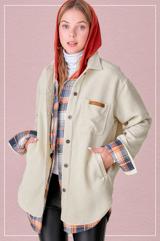Madera Corduroy Shacket  SOFT