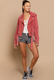 Distressed Corduroy Rider Jacket (Color Options)