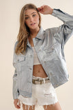 Silver Metallic Rider Jacket