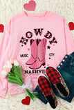 Pink Boots are Made For Nashville  Sweatshirt