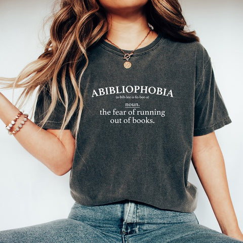 College Bound ! Running Out Of Books Distressed Tee