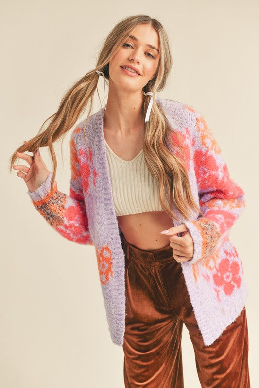 FLOWER POWER FLORAL CARDI