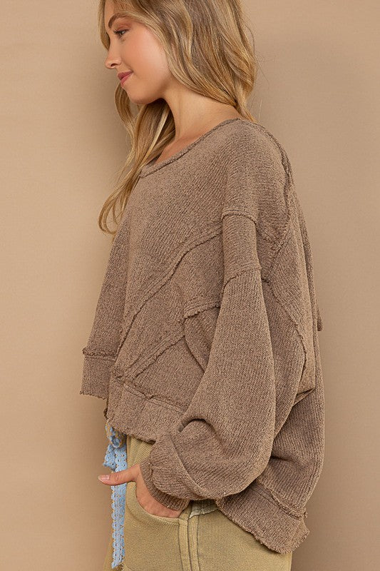 Balloon Sleeve Hoodie by Pol (COLOR OPTIONS)
