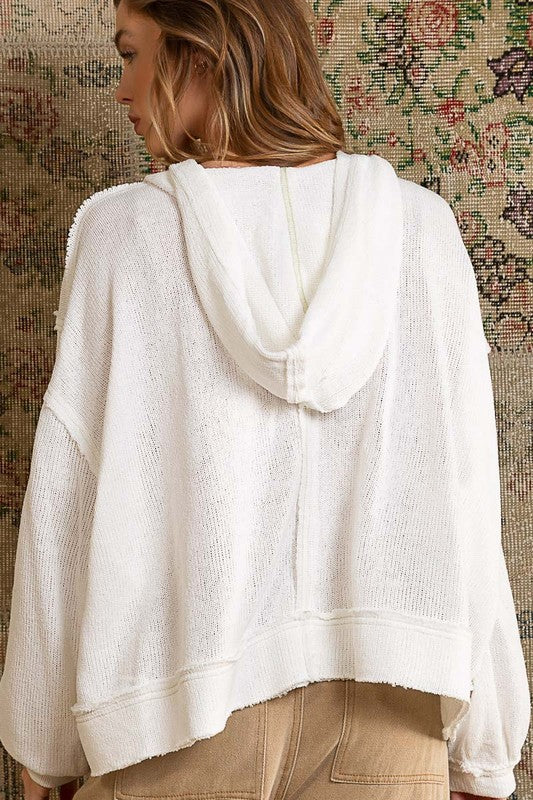 Balloon Sleeve Hoodie by Pol (COLOR OPTIONS)