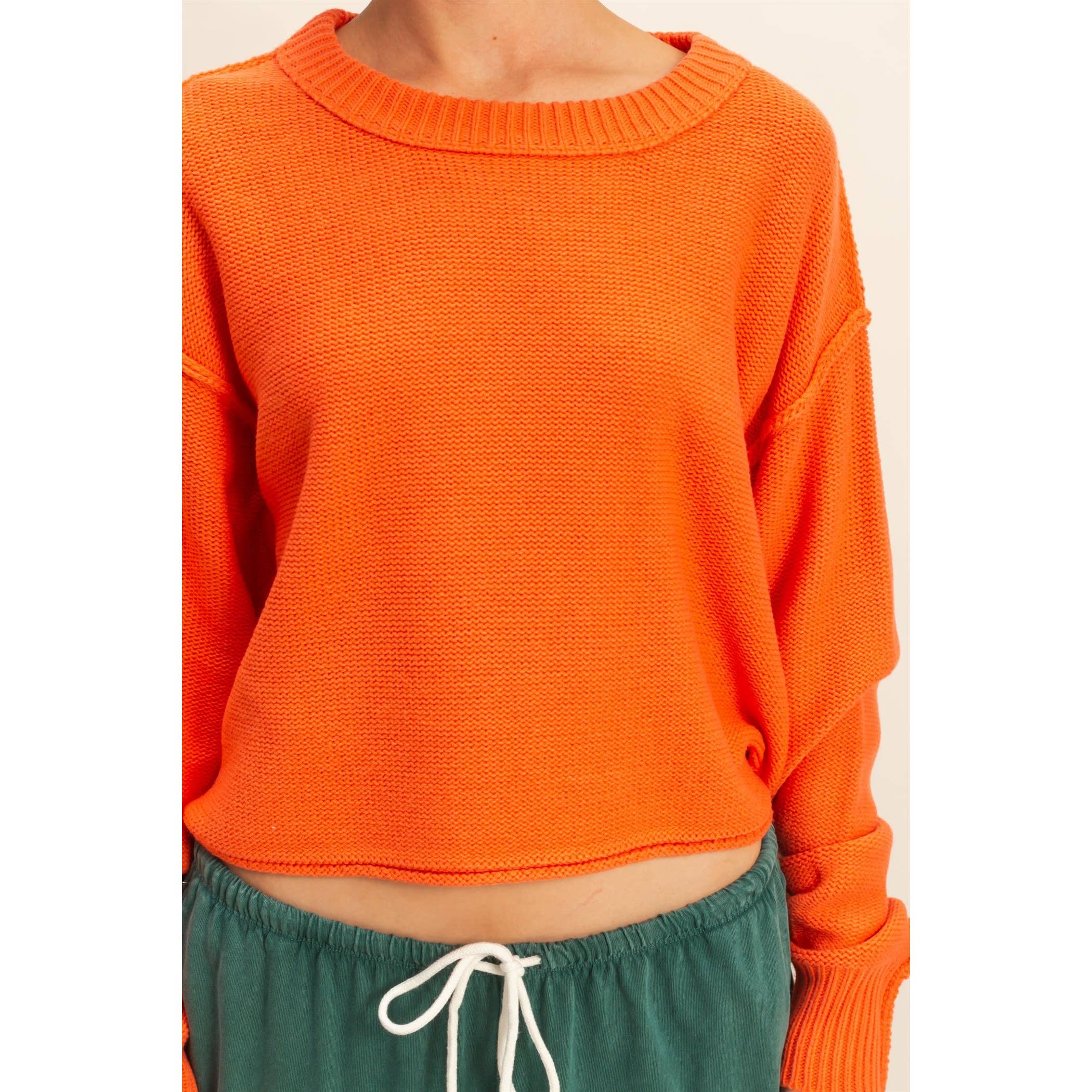 Double Zero - Cropped Oversized Sweater
