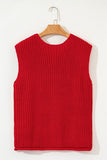 SPRING Textured Knit Buttoned Sweater Vest (Color Options)