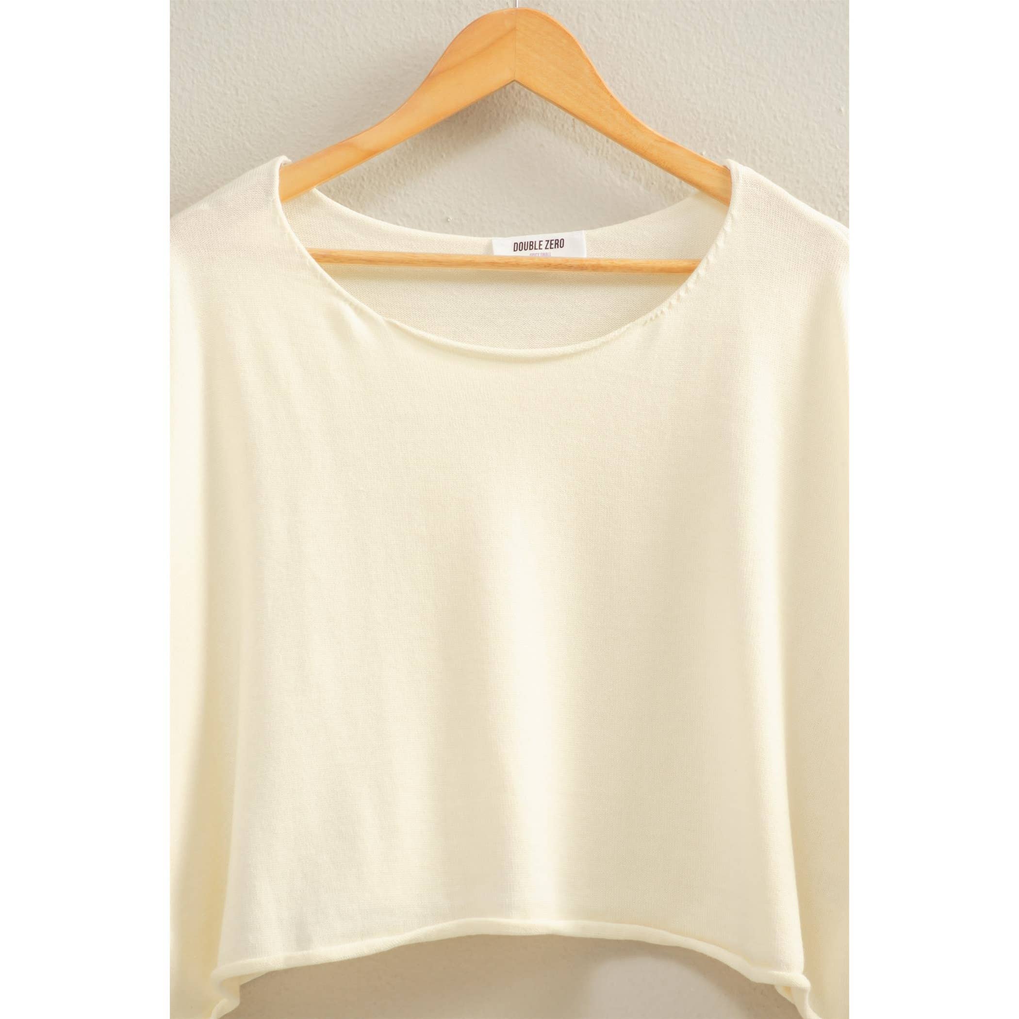 Wide Neck Drop Shoulder Relaxed Fit Sweater