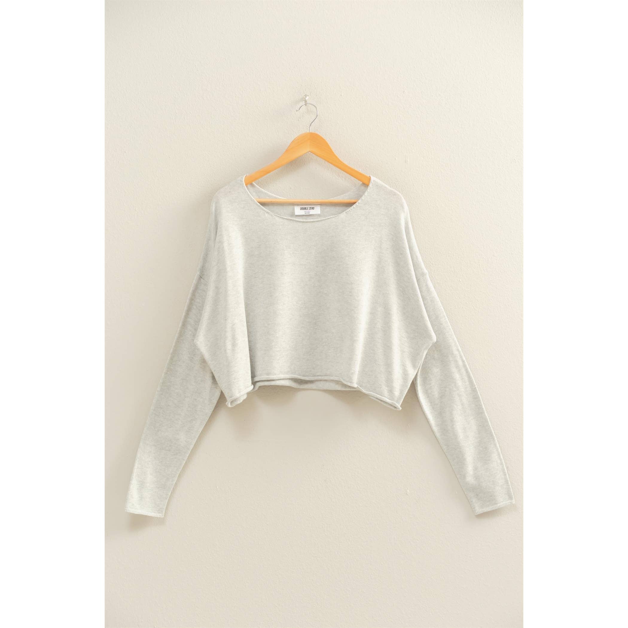 Wide Neck Drop Shoulder Relaxed Fit Sweater