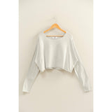 Wide Neck Drop Shoulder Relaxed Fit Sweater