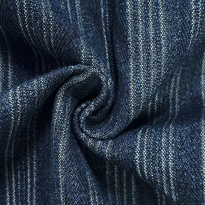 Fabulous  Vintage Vibe Striped Denim Jacket DROPS OCT 10