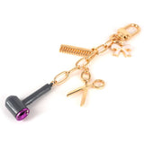 HAIRDRESSER TOOLS OF THE TRADE PURSE CHARM Key Chain