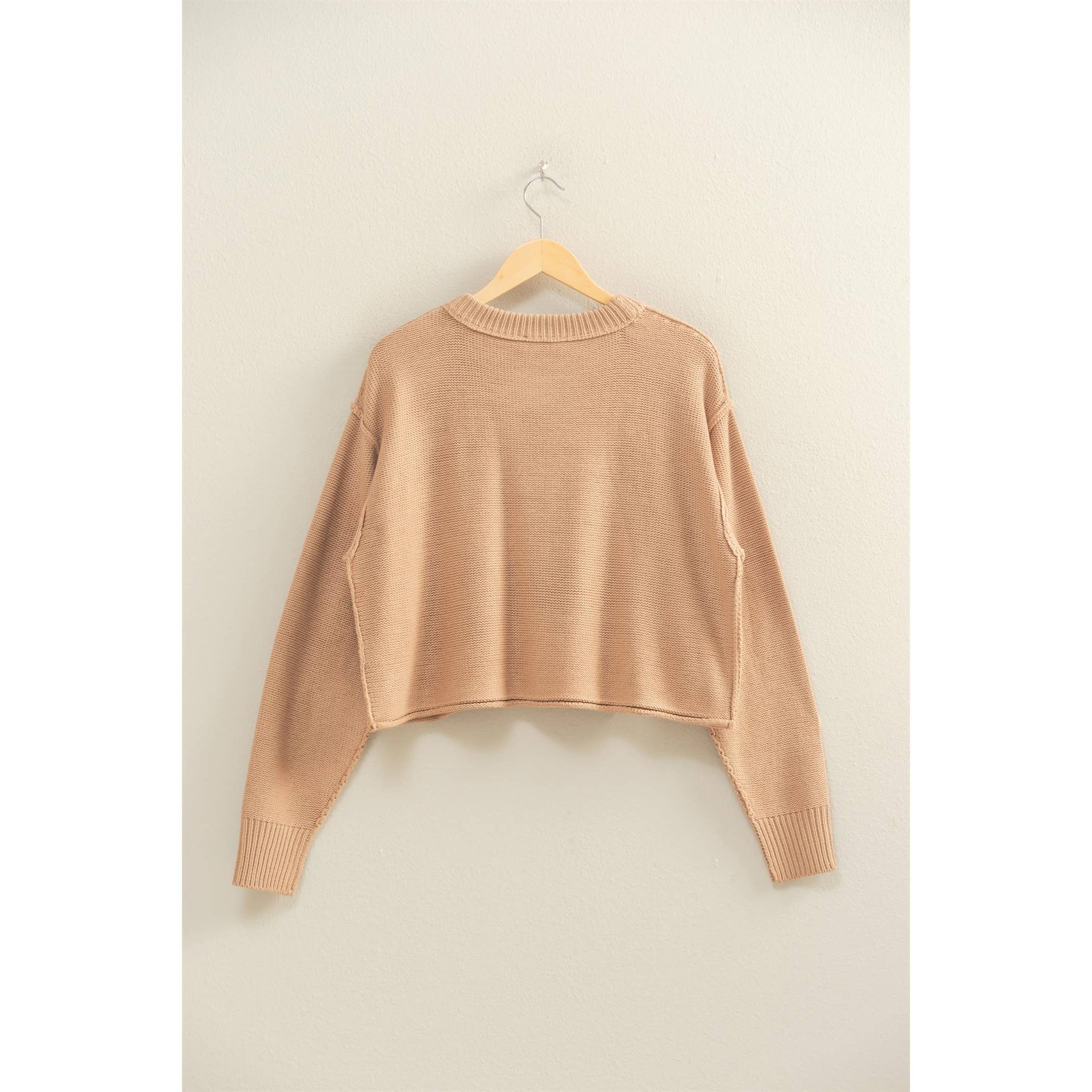 Double Zero - Cropped Oversized Sweater