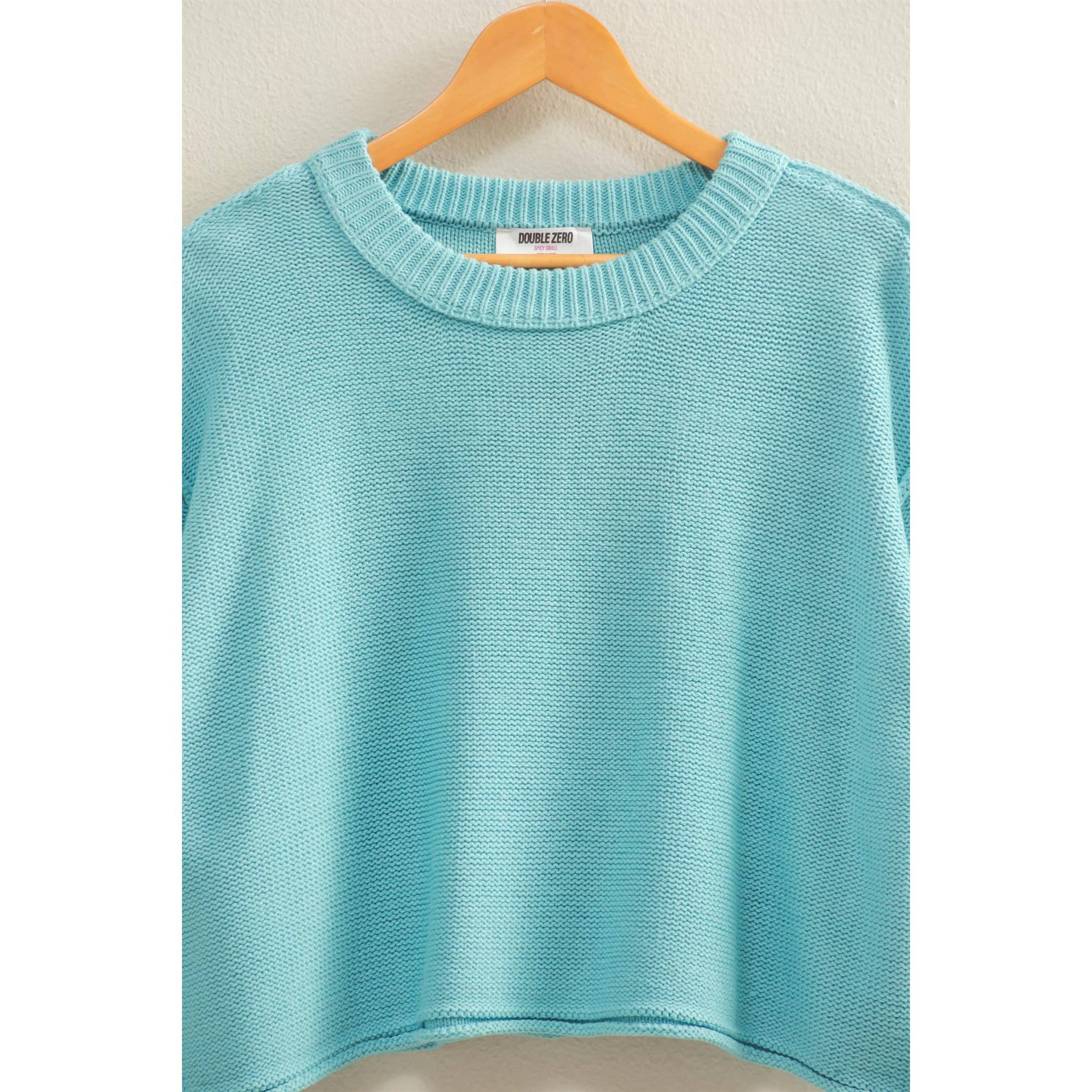 Double Zero - Cropped Oversized Sweater