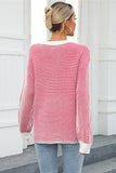 STRIPE LONG SLEEVE KNIT TOP ( Color Options)