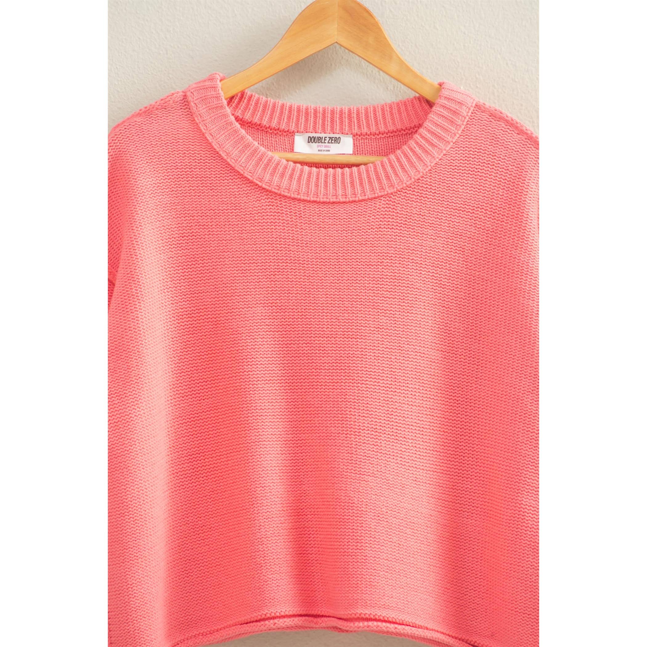 Double Zero - Cropped Oversized Sweater
