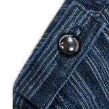 Fabulous  Vintage Vibe Striped Denim Jacket DROPS OCT 10