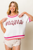 MAMA Short Sleeve Knit