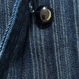 Fabulous  Vintage Vibe Striped Denim Jacket DROPS OCT 10