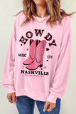Pink Boots are Made For Nashville  Sweatshirt