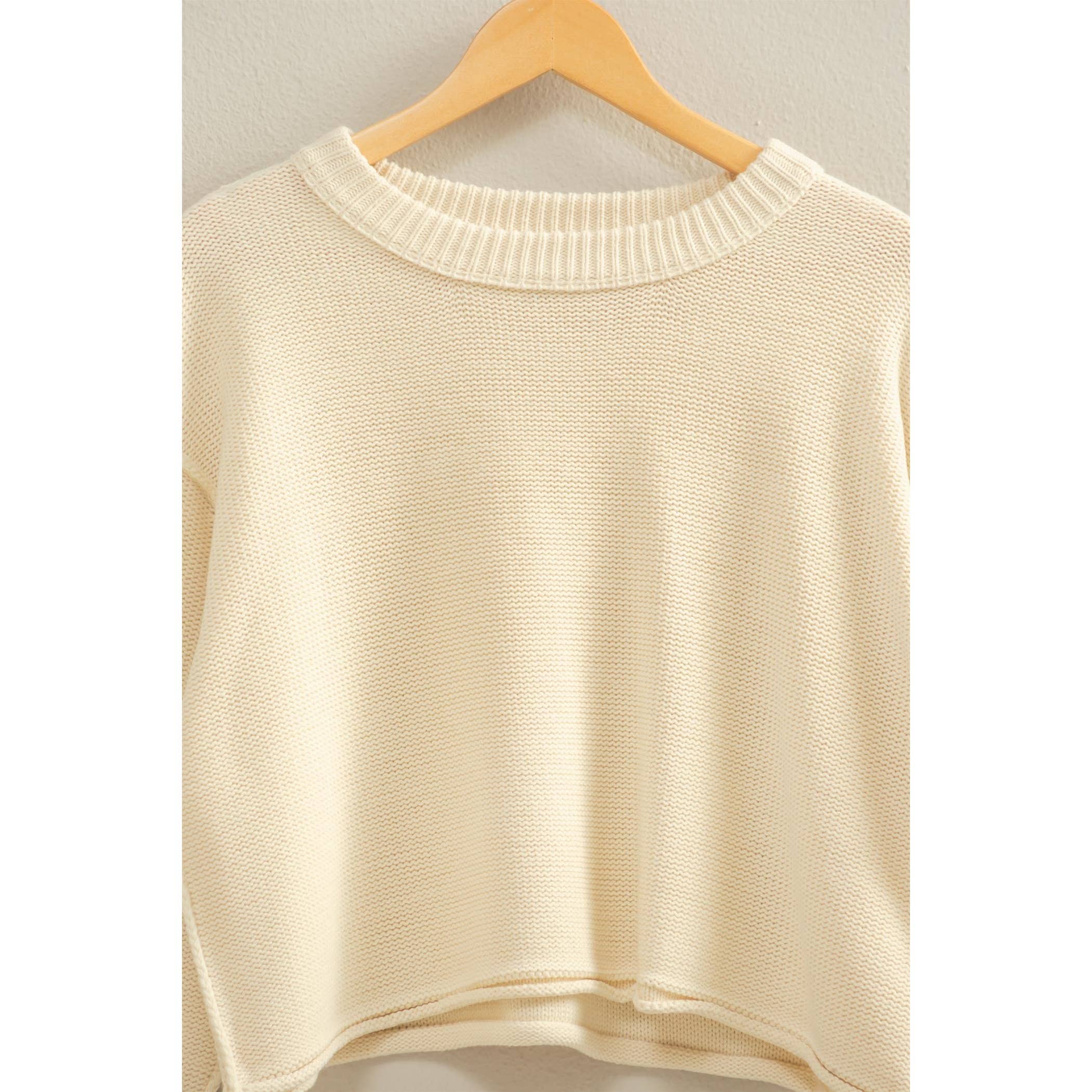 Double Zero - Cropped Oversized Sweater