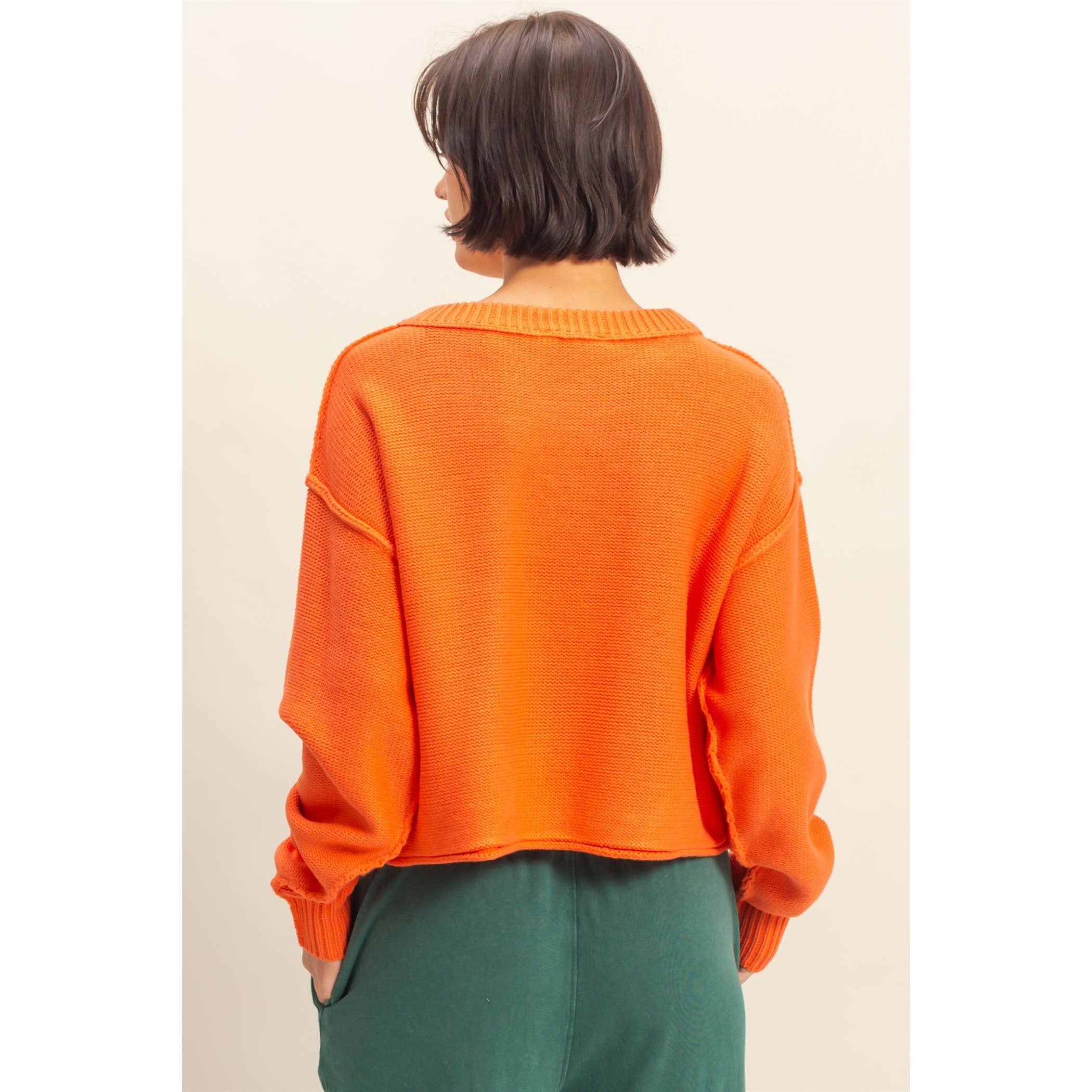 Double Zero - Cropped Oversized Sweater