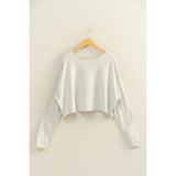 Wide Neck Drop Shoulder Relaxed Fit Sweater
