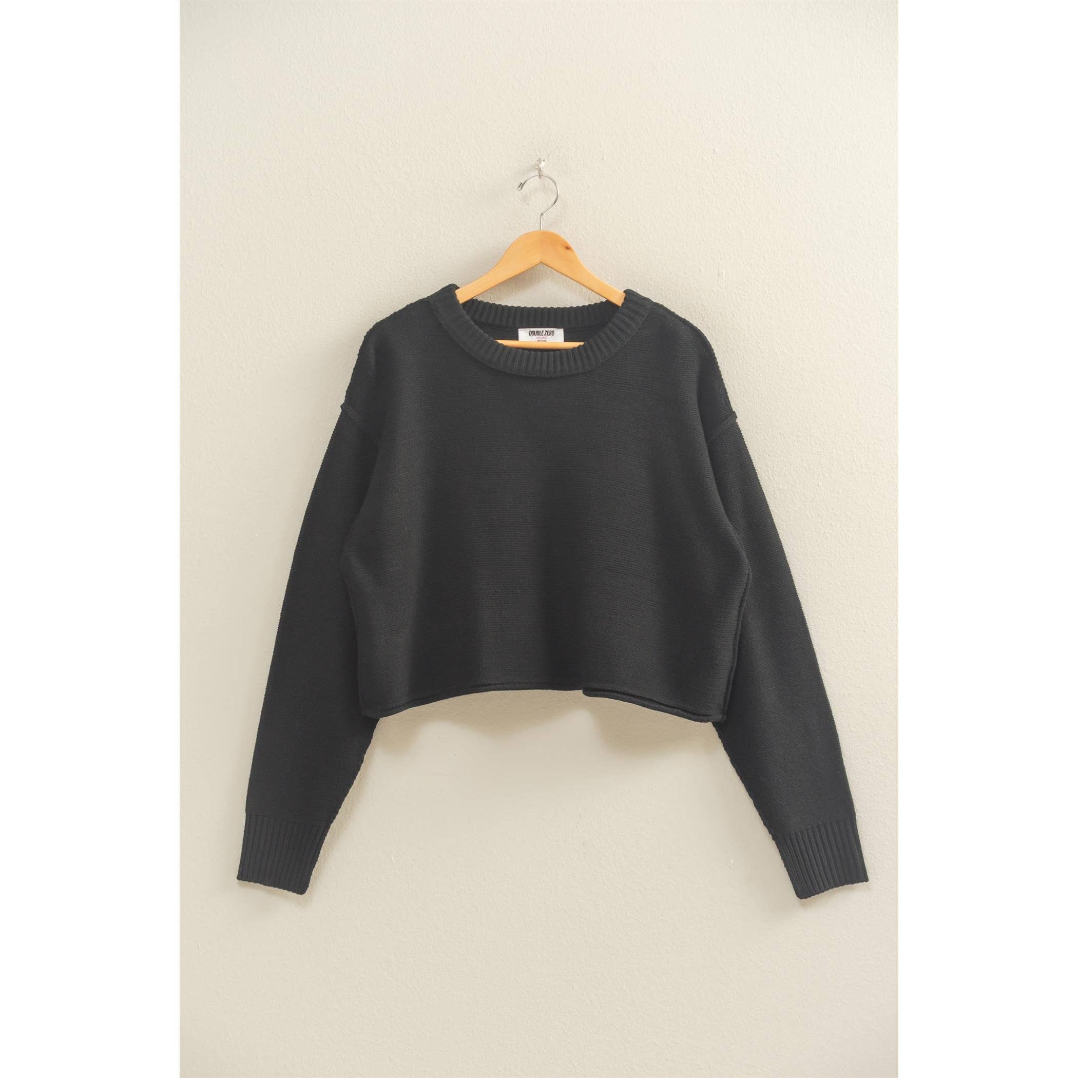 Double Zero - Cropped Oversized Sweater