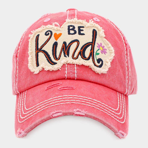 BE KIND Vintage DIstressed Baseball Cap (COLOR OPTIONS)