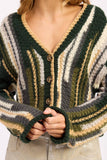 Emory Park - COLOR MIXED CARDIGAN TOP
