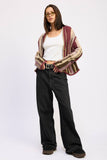 Emory Park - COLOR MIXED CARDIGAN TOP