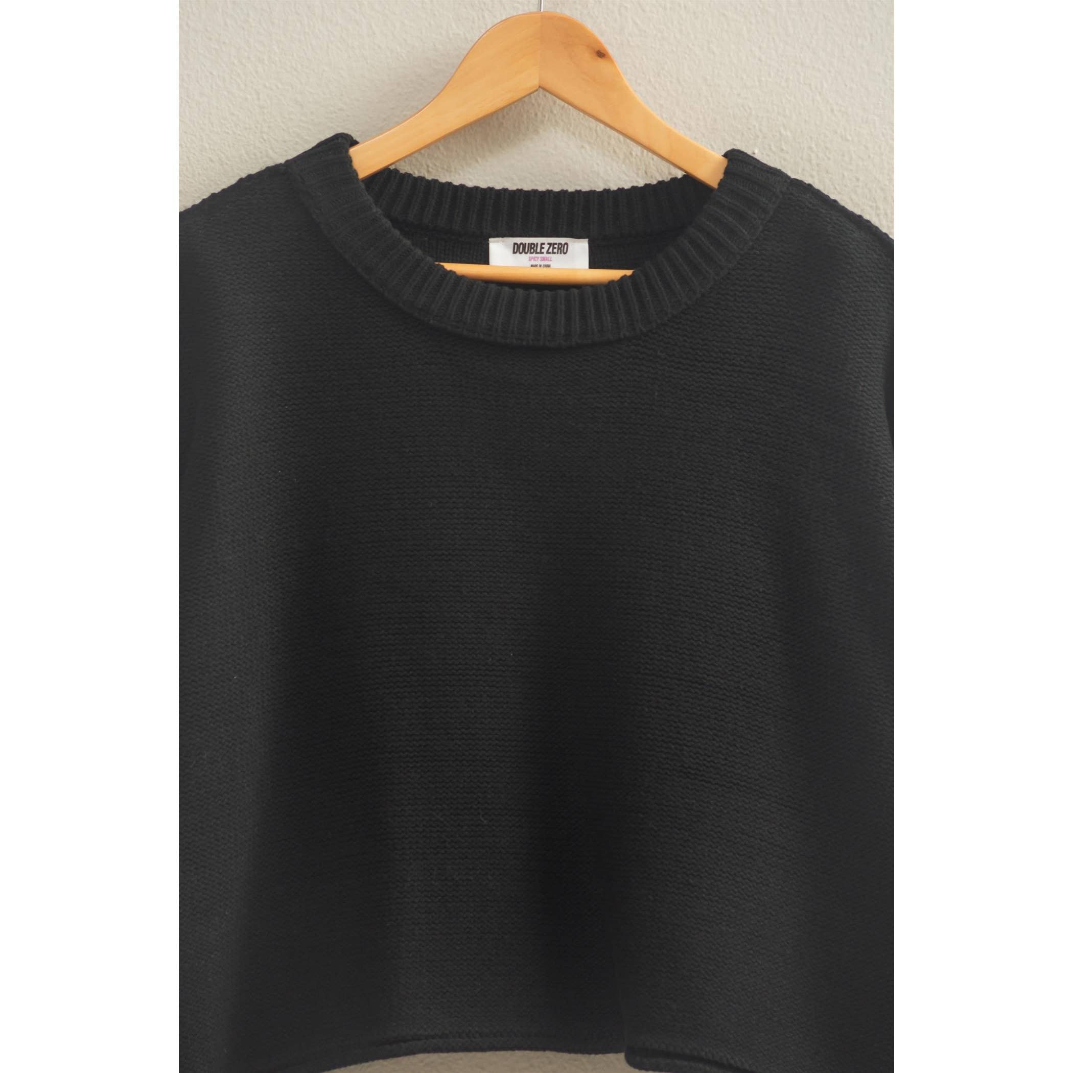 Double Zero - Cropped Oversized Sweater