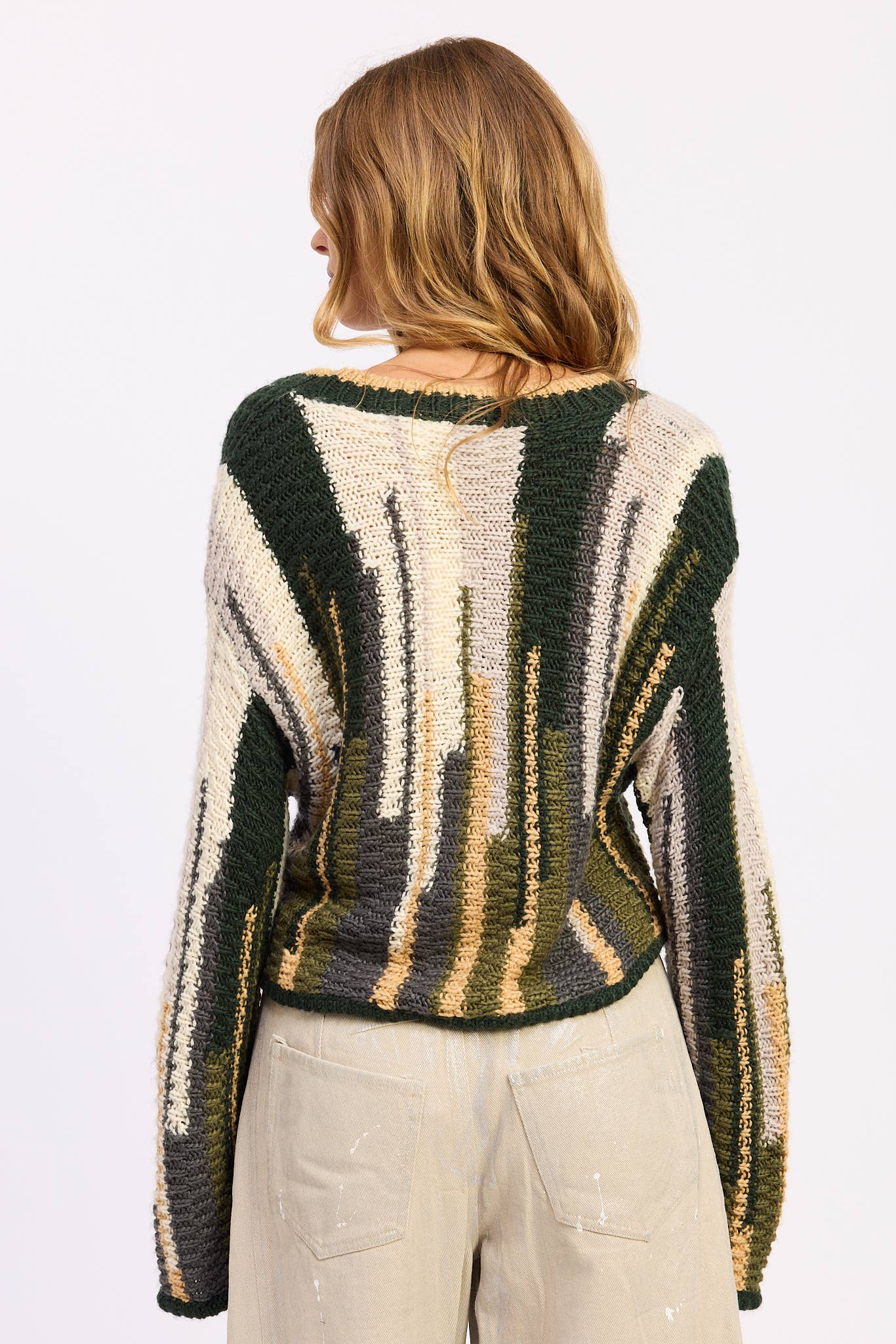 Emory Park - COLOR MIXED CARDIGAN TOP