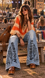 Boho Retro Hippie Tunic Top