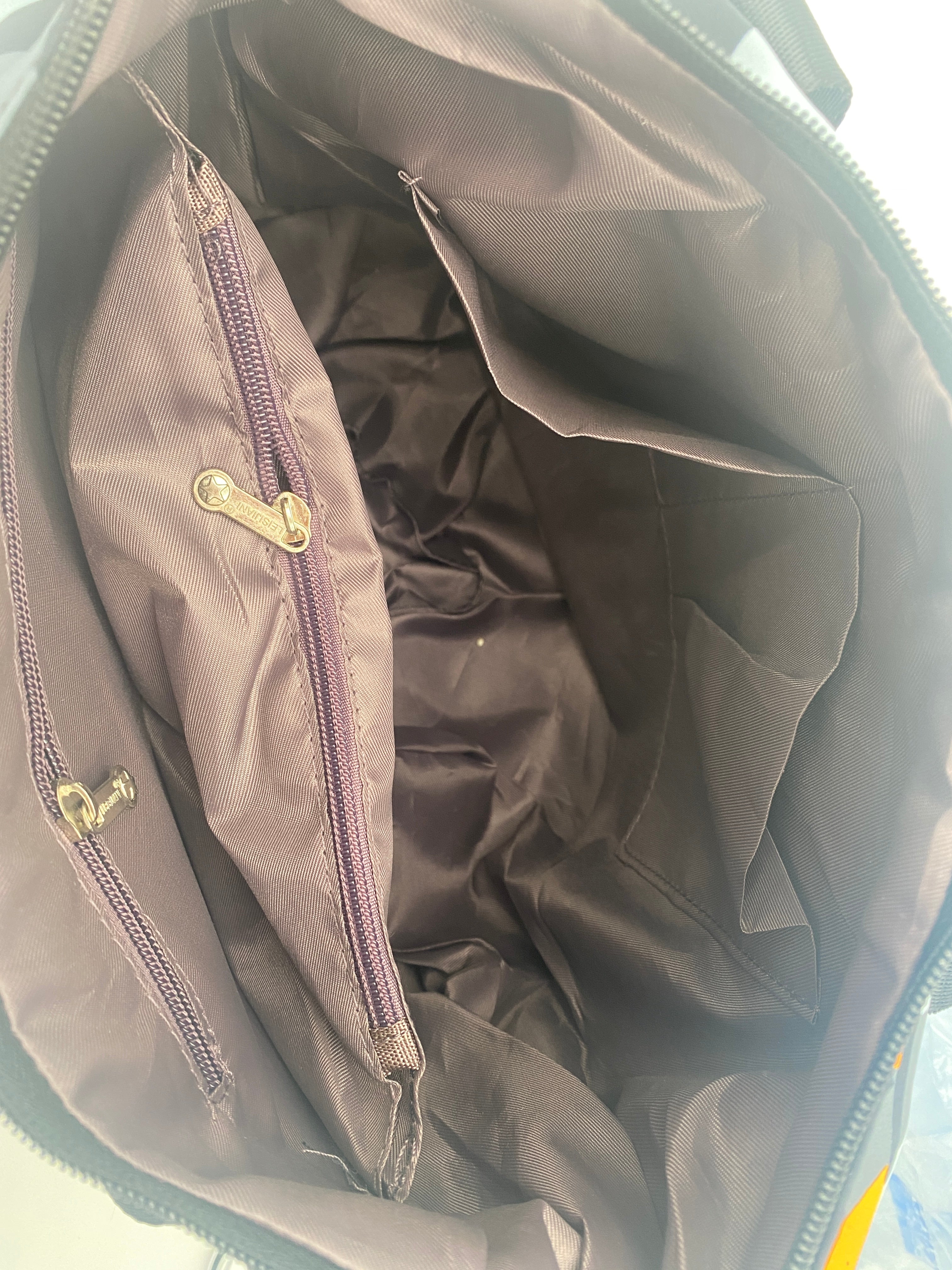 Graffiti Colored Nylon Tote Messenger Bag