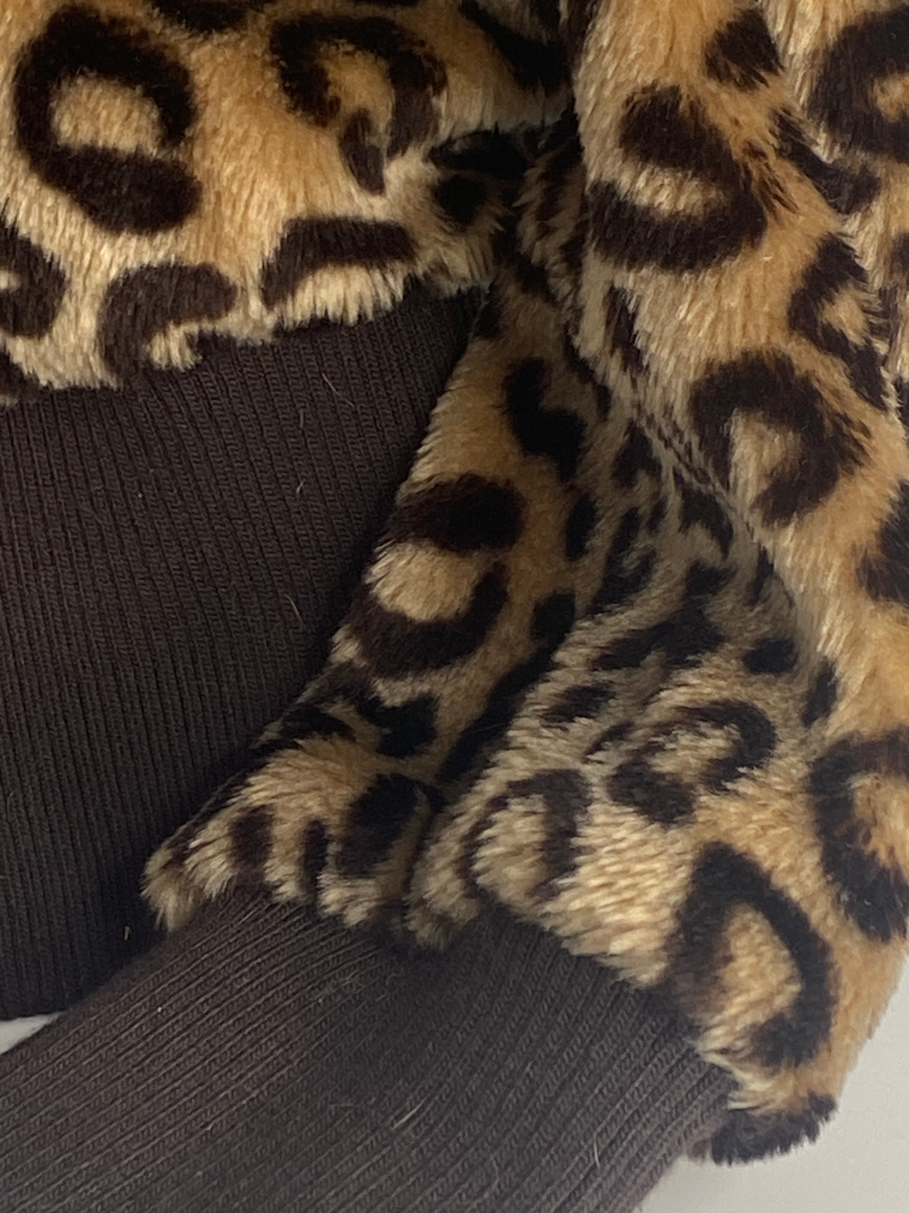Vintage Candies Leopard Bomber Jacket 80s